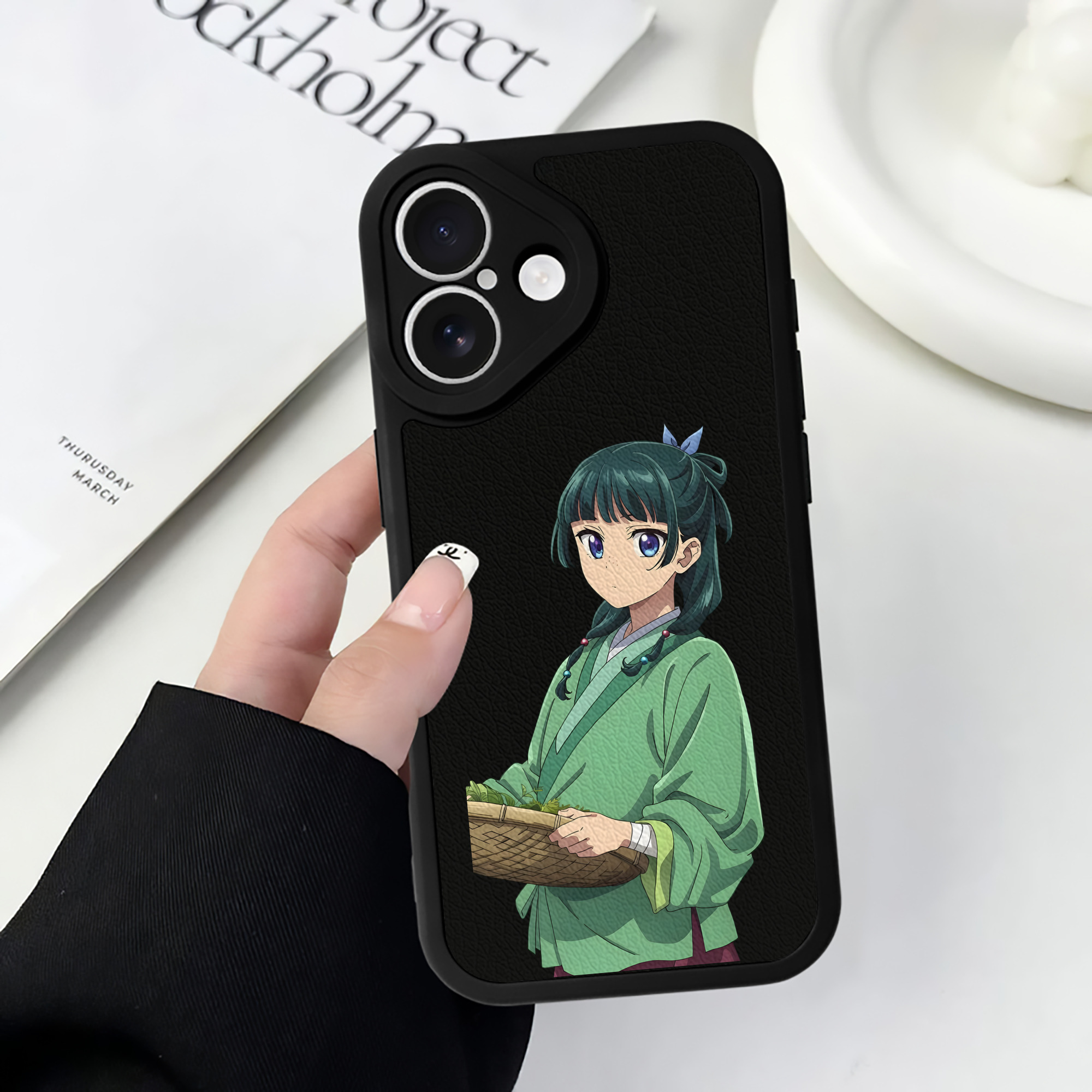 薬屋のひとりごと The Apothecary Diaries 【iPhone 16シリーズ対応】シリコンスマホケース（レザー調） 材質：シリコン